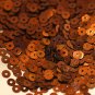 4mm Flat SEQUIN PAILLETTES ~ BRONZE Premium  Metallic ~ Made in USA