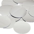 Silver Metallic 2 hole Sequin Round 50mm Couture Paillettes