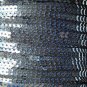 Sequin Stitched Trim 4mm ~ Light Blue Shiny Metallic ~ Made in USA