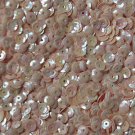 5mm Cup SEQUIN FACET Loose Paillettes ~ Opaque Peach Iris Rainbow Premium