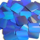Blue Lazersheen Sequin Reflective Square 30mm ( 1.25 inch ) Couture Paillettes