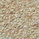Cup Sequin 6mm Loose Beige Opaque Iris Rainbow Iridescent Made in USA