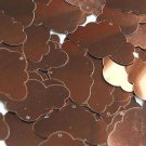 Bronze Brown Shiny Metallic Cloud 1.5" Couture Sequin Paillettes. Made in USA.