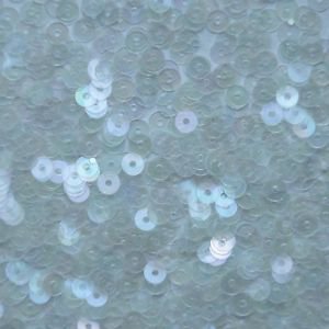 4mm Flat SEQUIN PAILLETTES Loose ~ Light Crystal Rainbow Iris Iridescent