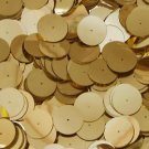 Gold Shiny Metallic 20mm Sequin Round Paillette Center Hole ~ Made in USA