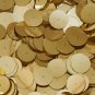 Gold Shiny Metallic 20mm Sequin Round Paillette Center Hole ~ Made in USA