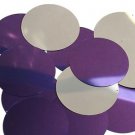 Purple Silver Metallic Sequin Round 60mm Couture Paillettes