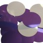 Purple Silver Metallic Sequin Round 60mm Couture Paillettes