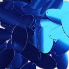 Royal Blue Shiny Metallic Sequins Oval 1.5" Large Couture Paillettes