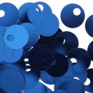 Large Hole SEQUIN PAILLETTE ~ Royal Blue Shiny Metallic~ 20mm round~ Made in USA