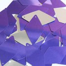 Purple Silver Metallic Sequins Long Diamond 1.75 inch Couture Paillettes