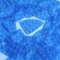 3D Blue Sequin Fishscale Fin 1.5 inch Dimensional Reflector Paillettes