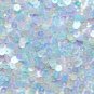 4mm Flat SEQUIN PAILLETTES ~ Soft Sapphire Blue Crystal Rainbow Iris