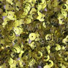 5mm Cup SEQUIN FACET Loose Paillettes ~ Metallic Yellow