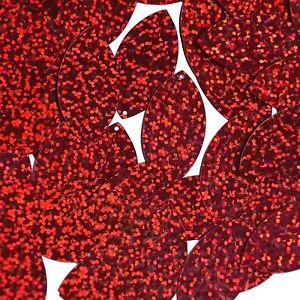 Red Leaf Sequins Glitter Hologram Metallic 1.5 inch Couture Paillettes