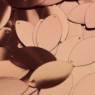 Copper Metallic Navette Leaf Sequins 1.5 inch Couture Paillettes Made in USA