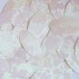 White Oval Sequin Rainbow Iris Swirl Texture 1.5 inch Couture Paillettes