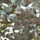 6mm Sequins Light Gold Semi Matte. Made in USA