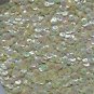 6mm Cup Sequins Pale Yellow Rainbow Iris Shiny Opaque. Made in USA