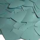 Fishscale Fin Sequin 1.5" Sea Foam Blue Green Matte Silk Frost