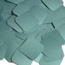Square Diamond Sequin 1.5" Sea Foam Blue Green Matte Silk Frost