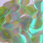 Teardrop Sequin 1.5" Lime Green Ultra Crystal Rainbow Iris Iridescent
