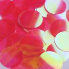 Round Sequin 1.5" Coral Rose Ultra Crystal Rainbow Iris Iridescent