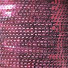 Sequin Stitched Trim 4mm ~ Burgundy Wine Red Shiny Metallic ~ Made in USA