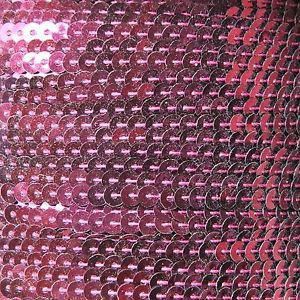 Sequin Stitched Trim 4mm ~ Burgundy Wine Red Shiny Metallic ~ Made in USA