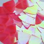Fishscale Fin Sequin 1.5" Coral Rose Ultra Crystal Rainbow Iris Iridescent