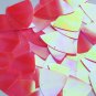 Fishscale Fin Sequin 1.5" Coral Rose Ultra Crystal Rainbow Iris Iridescent