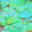 Fishscale Fin Sequin 1.5" Lime Green Ultra Crystal Rainbow Iris Iridescent