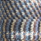 Sequin Trim 6mm Multi Gold Bronze Gray Matte Silk Frost. Made in USA