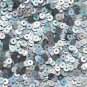4mm Flat SEQUIN PAILLETTES Loose ~ Silver Lazersheen Reflective Metallic