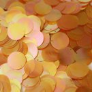 20mm Flat SEQUIN PAILLETTE~ APRICOT PEACH Orange CRYSTAL Rainbow Iris Iridescent