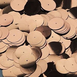 20mm Sequins Center Hole Copper Metallic. Made in USA