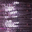 Sequin Stitched Trim 4mm ~ Lilac Lavender Shiny Metallic ~ Made in USA