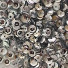 4mm Cup SEQUIN FACET PAILLETTES ~ SILVER Metallic ~ Made in USA