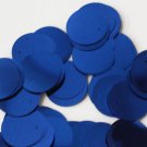 20mm ROUND SEQUIN PAILLETTES ~ ROYAL BLUE METALLIC ~Flat Sequin Disc Made in USA