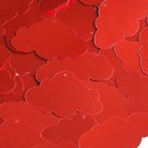 Red Shiny Metallic Cloud 1.5" Couture Sequin Paillettes. Made in USA.