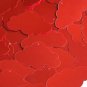 Red Shiny Metallic Cloud 1.5" Couture Sequin Paillettes. Made in USA.