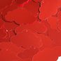 Red Shiny Metallic Cloud 1.5" Couture Sequin Paillettes. Made in USA.