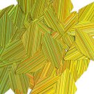 Yellow Sequin Diamond 1.75 inch City Lights Reflective Couture Lge Paillettes