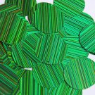 Green Sequin Round 30mm City Lights Reflective Couture Paillettes