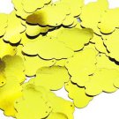 Yellow Metallic Shiny Sequin Cloud 1.5 inch Couture Large Paillettes
