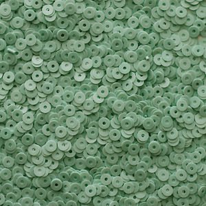 4mm Flat SEQUIN PAILLETTES ~ Opaque MINT GREEN SEAFOAM Sequins ~ Made in USA.