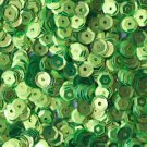 5mm Cup SEQUIN FACET PAILLETTES ~ LIME GREEN Metallic ~ Made in USA