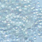 4mm Cup Loose Sequin FACET PAILLETTES ~ Matte Silk Frosted Crystal Rainbow Iris