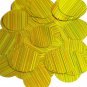 Yellow Sequin Round 1.5 inch City Lights Reflective Large Couture Paillettes