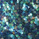 3mm Flat SEQUIN PAILLETTES ~ OCEAN BLUE AURORA RAINBOW Premium Rainbow Metallic